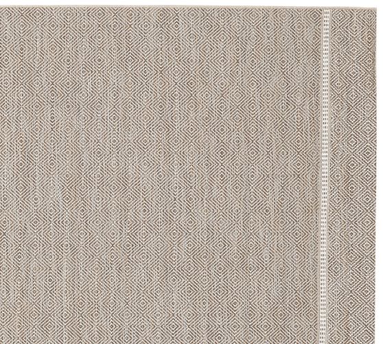 Colton Diamond Indoor/Outdoor Rug Cool Pottery Barn