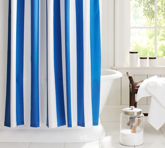 PB Classic Stripe Shower Curtain Pottery Barn