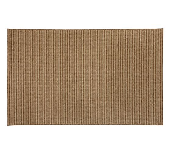 Tonal Stripe Indoor/Outdoor Rug Pottery Barn