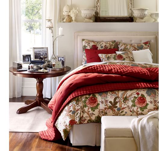Wells Palampore Duvet Cover & Sham Blue Pottery Barn