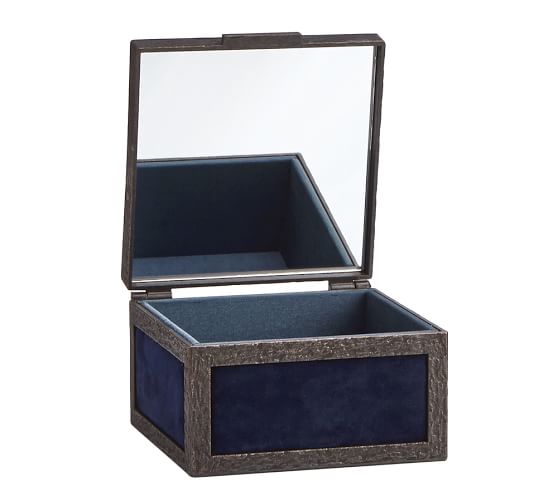 Rustic Luxe Jewelry Box Blue Pottery Barn