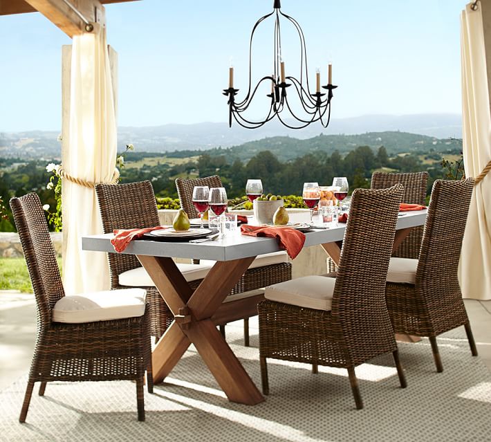Armonk 6 Arm Indoor Outdoor Chandelier Pottery Barn