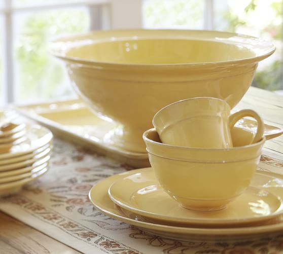 Cambria 16Piece Dinnerware Set Butter Pottery Barn