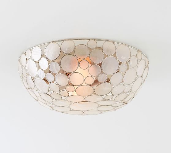Marina Faceted Shell Flushmount Pottery Barn