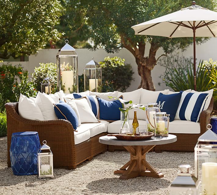 Synthetic Trim Indoor/Outdoor Pillow | Pottery Barn Synthetic Trim Indoor/Outdoor Pillow | Pottery Barn