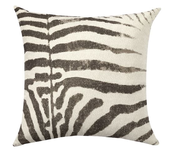 Zebra Print Indoor/Outdoor Pillow Pottery Barn