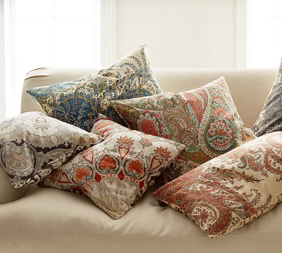 Zia Paisley Reversible Pillow Cover Pottery Barn