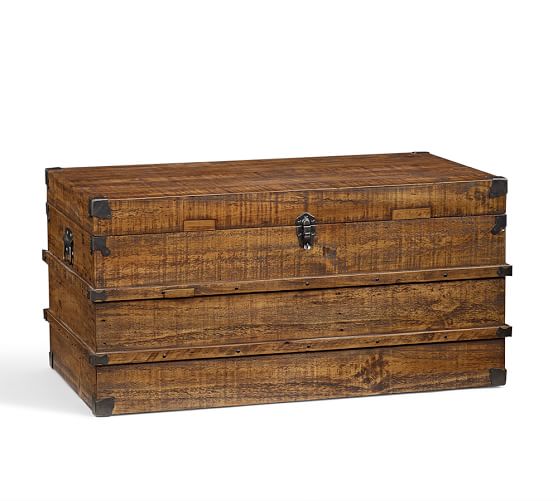 Mendell Reclaimed Wood Trunk Pottery Barn