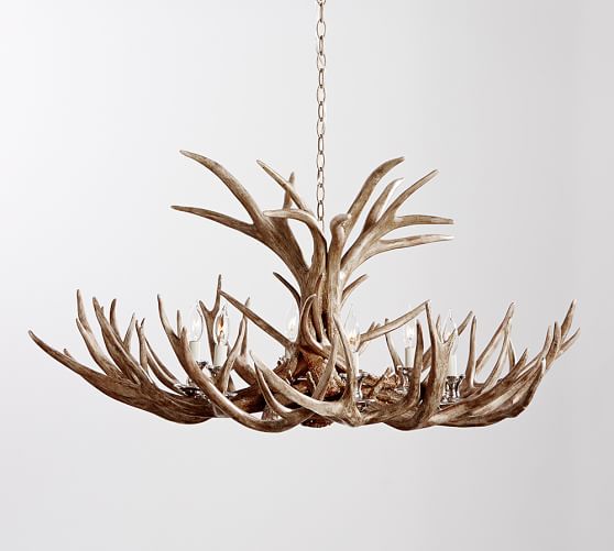 Faux Antler Chandelier Pottery Barn
