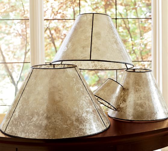 PB Basic Mica Chandelier Shades | Pottery Barn PB Basic Mica Chandelier Shades | Pottery Barn
