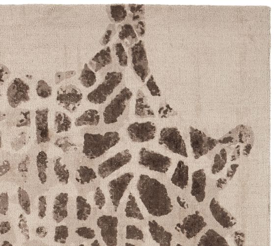 Giraffe Print Rug Area Ideas Ken Fulk Giraffe Printed Rug Pottery Barn