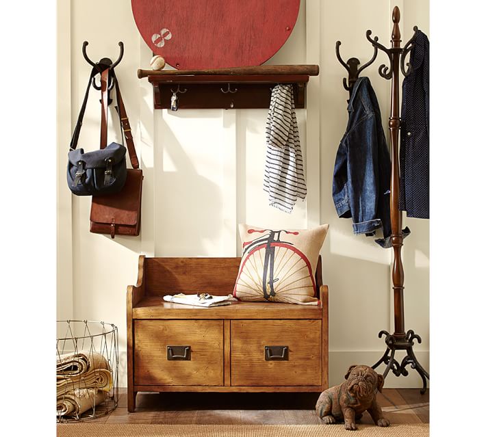 Wade Bench Weathered Pine Pottery Barn