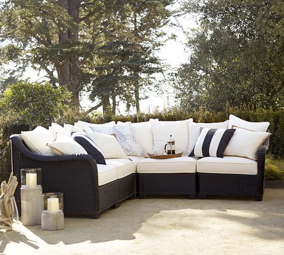 Build Your Own Palmetto AllWeather Wicker Sectional Components
