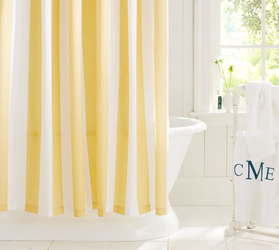 PB Classic Stripe Shower Curtain Pottery Barn