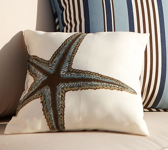 Sea Life Indoor/Outdoor Pillows Pottery Barn