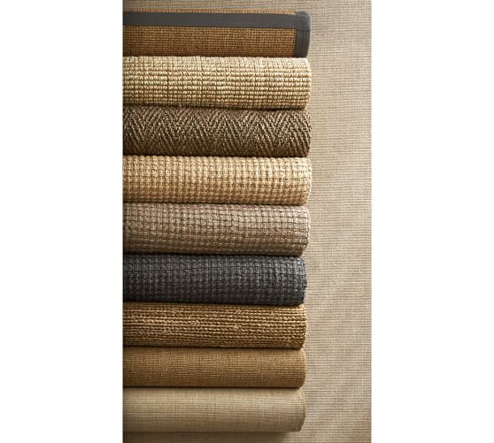 Mason Boucle Jute Rug Gray Pottery Barn