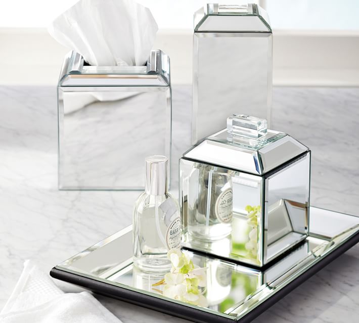 Mirrored Bathroom Accessories | mirrored bath accessories pottery barn Mirrored Bathroom Accessories | mirrored bath accessories pottery barn