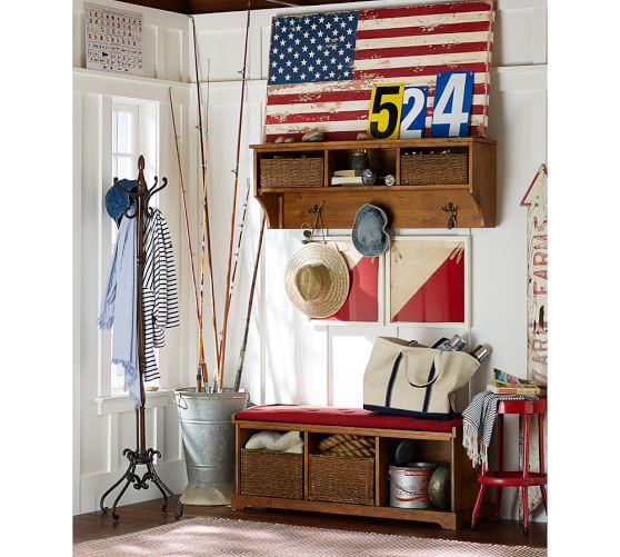 Painted American Flag Pottery Barn