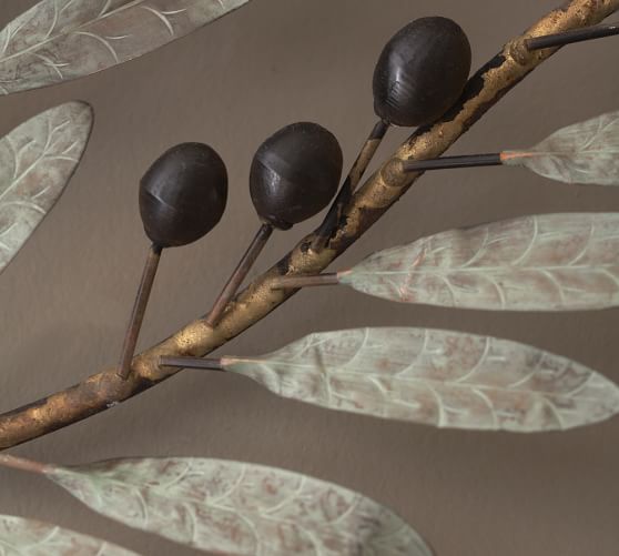 Metal Olive Branch Wall Art Pottery Barn