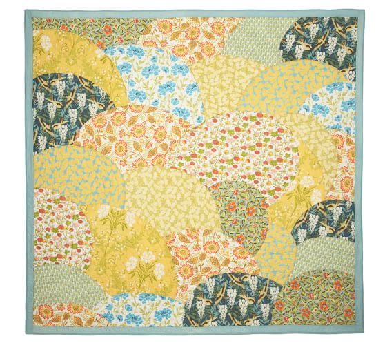 Scalloped Organic Patchwork Quilt & Sham Pottery Barn