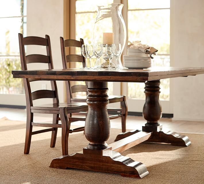Bowry Reclaimed Wood Dining Table Pottery Barn
