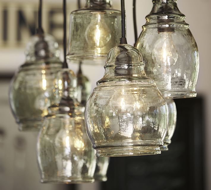 Paxton Glass 8 Light Pendant Pottery Barn