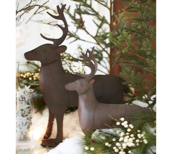 Metal Reindeer Pottery Barn