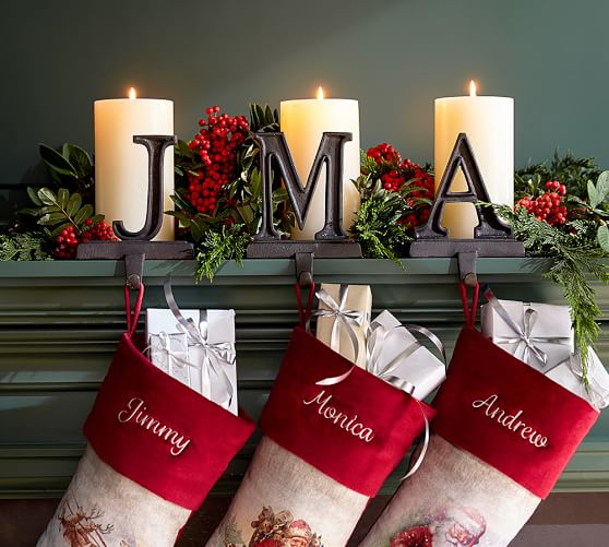 Alphabet Stocking Holders Pottery Barn