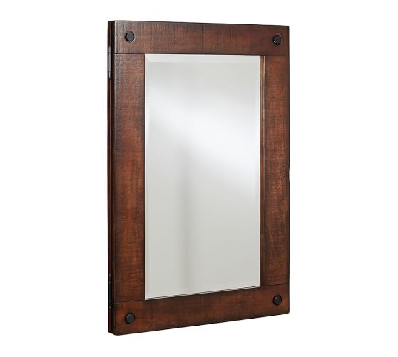 Benchwright Recessed Medicine Rustic Mahogany Finish