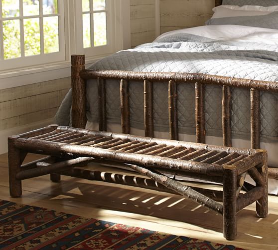 Log Bench Pottery Barn