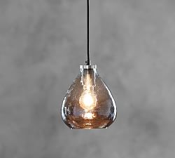 pendant lighting glass potterybarn barn pottery light pendants