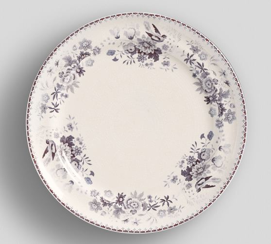 Vintage Floral Dinner Plate, Set of 4 Pottery Barn