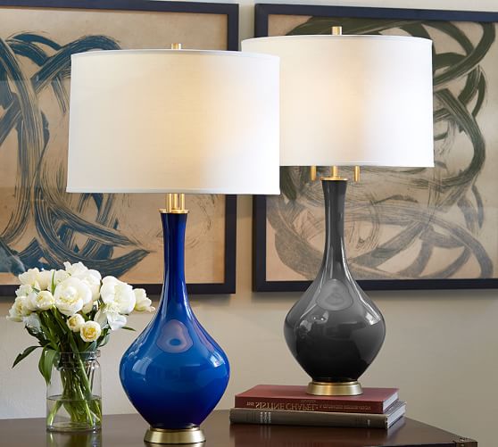 Glazed Glass Lamp Base Pottery Barn