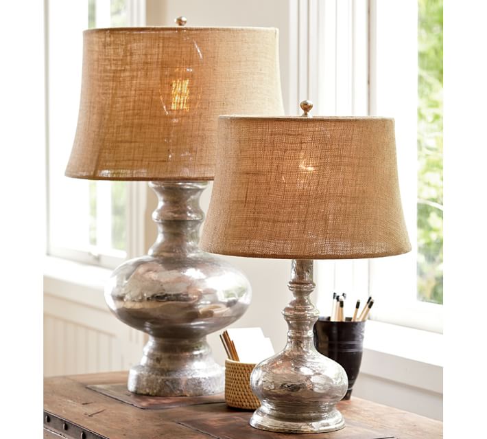 Antique Mercury Gl Table Bedside Lamps Pottery Barn