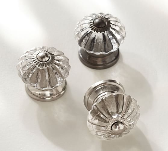 Vintage Glass Round Knob Pottery Barn