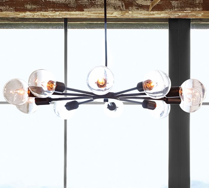 Mid Century Orb Chandelier Pottery Barn