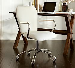 Desk Chairs Home Office Pottery Barn Airgo Swivel Desk Chair