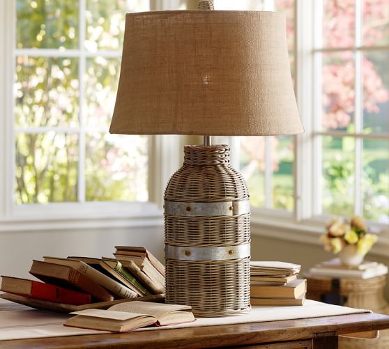Wicker Table Lamp Base Pottery Barn