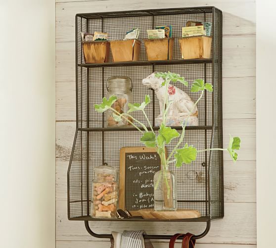 Kellan WallMount Storage Organizer Pottery Barn