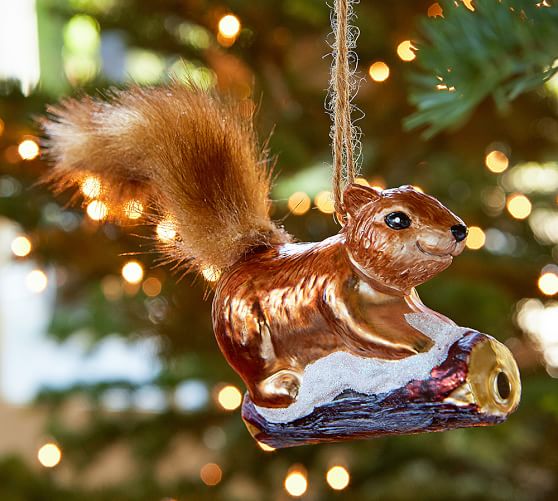 Squirrel Christmas Ornament 