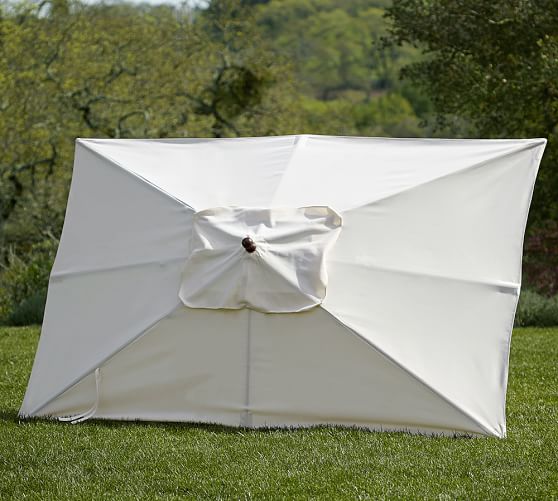 Rectangular Market Umbrella Solid Pottery Barn Rectangular Market Umbrella Solid