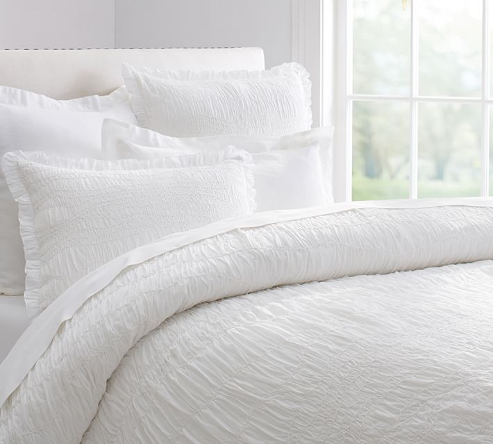 ruched voile duvet cover sham pottery barn pottery barn sheets sale