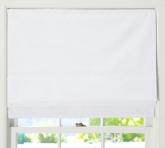 Cameron Cotton Cordless Roman Shade Pottery Barn