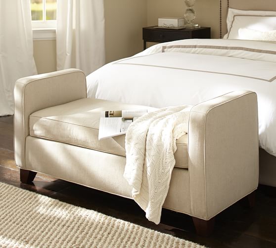 Somerby Upholstered Bench Pottery Barn