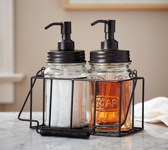 Mason Wire Soap Lotion Caddy Pottery Barn Mason Wire Soap Lotion Caddy