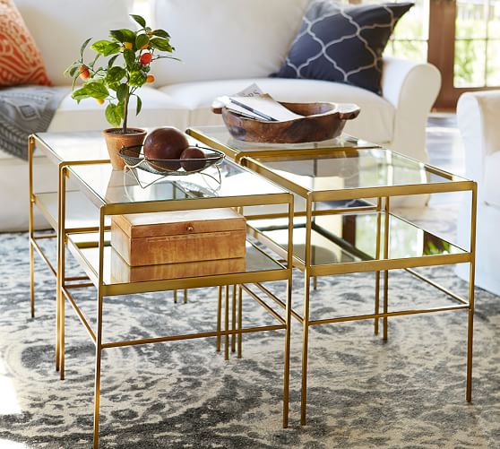 Leona Cube Table Pottery Barn