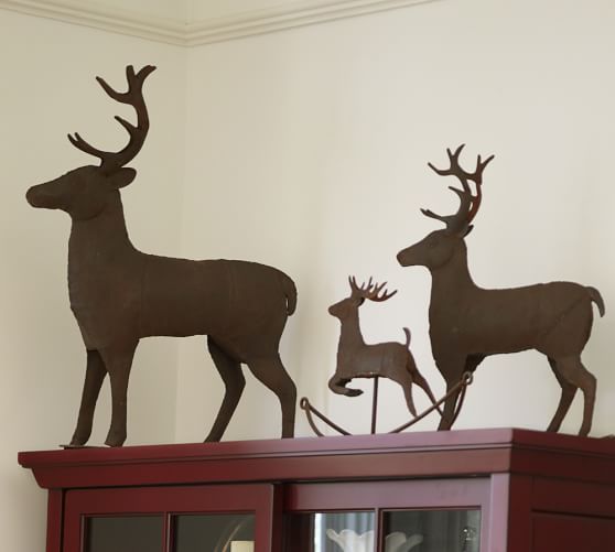 Metal Reindeer Pottery Barn