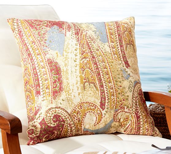 Lesina Paisley Indoor/Outdoor Pillow Pottery Barn