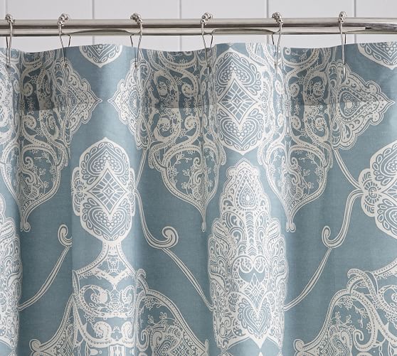 Alana Medallion Shower Curtain Pottery Barn