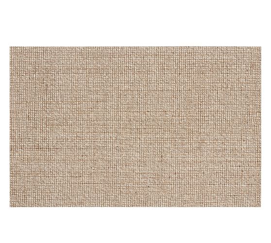 Chunky Wool Jute Rug Natural Pottery Barn